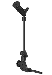 Passenger Side Universal No-Drill RAM POD HD Vehicle Mount with 18 Inch Long Pole, Double Socket Arm and 2.5 Inch Round Plate with 1.5 Inch Dia. 