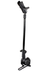 Passenger Side Universal No-Drill RAM POD HD Vehicle Mount with 18 Inch Long Pole, Double Socket Arm (Adapter Plate NOT Included, Fits 1.5 Inch Diameter 