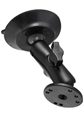 Single 4.0" Dia. Suction Cup Base, Aluminum Standard Length "B" Sized Arm and 2.5" Dia. Plate (Medium Duty Plus)