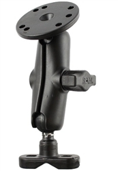 Handlebar Mount with 1 Inch Ball (NO HARDWARE), Standard Sized Length Arm & 2.5 Inch Dia. Plate