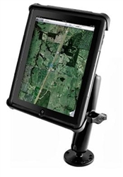 2.5 Inch Diameter Base and LONG Sized Arm with RAM-HOL-TAB8U Universal Cradle for 10