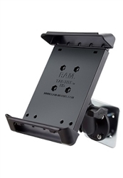 Backer Plate with 2.5 Inch Diameter Base, Medium Sized Length Arm with RAM-HOL-TAB4U (Fits Most 7