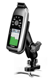 Handlebar Mount with STAINLESS STEEL 1 Inch U-Bolt, Standard Sized Length Arm & Garmin RAM-HOL-GA40U Holder (Selected GPSMAP 78 Series)