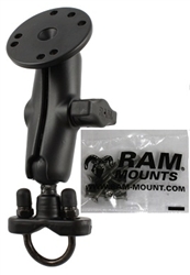 Handlebar Mount with Zinc U-Bolt (Fits .5 to 1.25 Dia.), Standard Sized Length Arm and Garmin G1 Hardware for Delphi Electronic Devices