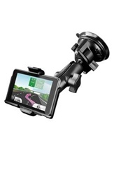 Single 3.25" Dia. Suction Cup Base with Twist Lock, Aluminum Standard Length Sized Arm and Garmin RAM-HOL-GA39U Holder (Selected nuvi 3450, 3450LM, 3450LMT, 3750, 3760T, 3790T Series)