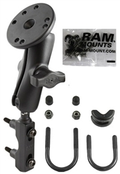 Brake/Clutch Assembly Mount or U-Bolt Handlebar Mount with Standard Sized Arm & RAM-B-202-G3U with Hardware for Garmin StreetPilot 7200 & 7500 Series