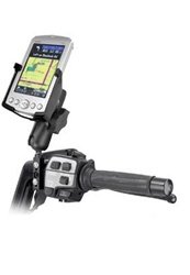 Brake/Clutch Assembly Mount or U-Bolt Handlebar Mount with Standard Sized Arm and Garmin RAM-HOL-GA10U Holder (Selected IQUE 3200 and 3600 Series)