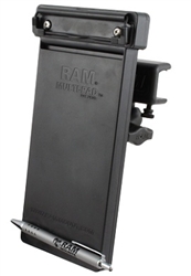 U Clamp (Aviation Glare Shield) Fits Flat Edge 0.17" to 1.12" with Short Sized Arm & RAM-HOL-MP1U Multi-Pad Organizer