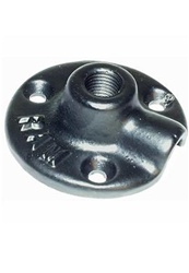 Universal 2.5 Inch Round Plate with .25 Inch NPT Female Thread at 90 Degrees