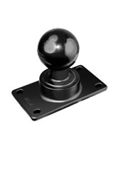 2.75 x 5 Inch Half VESA Plate with 2.25 Inch Dia. Rubber Ball