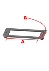 2" Faceplate for Devices with 5.5" Width  x 1.5" Height