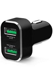 RAM GDS 2-Port USB Cigarette Charger with Qualcomm Quick Charge