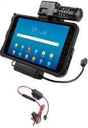 RAM Locking Power & Data Cradle for Samsung Tab Active2 with Charger