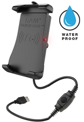 RAM Quick-Grip Waterproof Wireless Charging Holder (Fits Devices within Height Range: 5.625