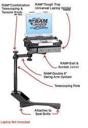 Dodge: Charger (2006-2010), Magnum (2006-2010) and Chrysler 300 (2005-2008) Laptop Mount System