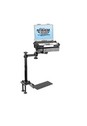 Universal Horizontal DRILL Down Base (Requires Flat and Level Floor Surface) Laptop Mount System