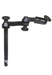 12 Inch Male Upper Tele-Pole with Articulating Swing Arm with RAM-202U (2.5