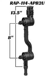 RAM Adjustable Adapt-A-Post 13.5 Inch Extension Arm