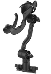 RAM-ROD 2000 Fishing Rod Holder with Extension Arm & Dual T-Bolt Track Base (T-Bolt Dimensions: .48" x .95")