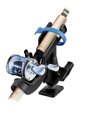 RAM-ROD 2007 Fishing Rod Holder with Rectangle Flat Surface Base