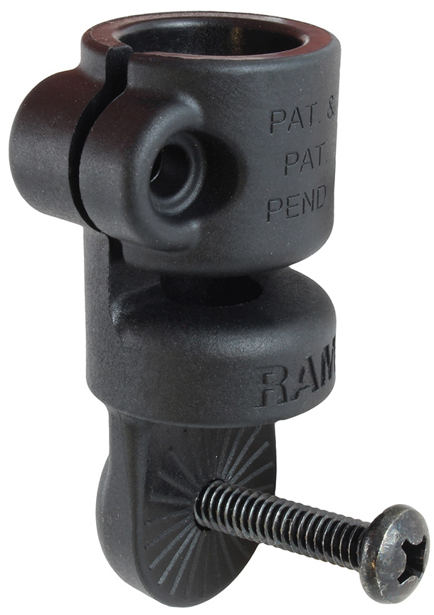 RAM Mount Transducer Arm Mount with Male Hobie Scotty Wedge Base and 1 inch  B-Ball